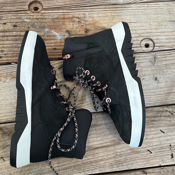 NEW TIMBERLAND Black White Rose Gold SUPAWAY ReBOTL SNEAKER Boot shoes US 9 40 - Picture 3 of 7